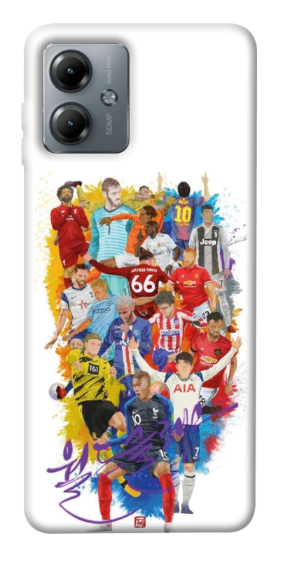 Чохол на Motorola Moto G14 Football Abstract v2 фото 1 з 1