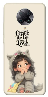 Чехол на Xiaomi Redmi K30 Pro / Poco F2 Pro Create the life you love фото 1 из 1