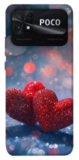 Чехол на Xiaomi Poco C40 Red hearts фото 1 из 1