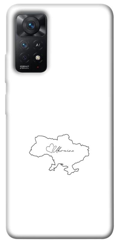 Чохол на Xiaomi Redmi Note 12 Pro 4G Ukraine map фото 1 з 1
