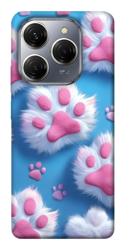 Чехол на TECNO Spark 20 Pro Cat paw фото 1 из 1