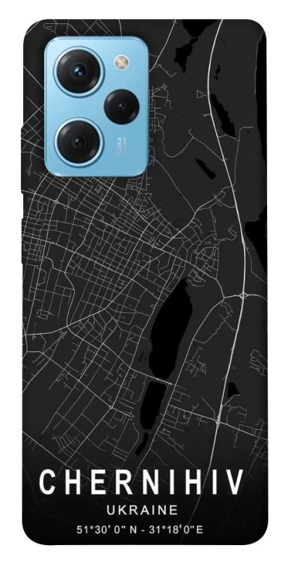 Чохол на Xiaomi Poco X5 Pro 5G Chernihiv map фото 1 з 1