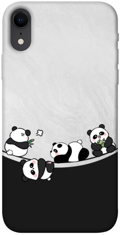 Чохол на Apple iPhone XR (6.1") Four pandas фото 1 з 1