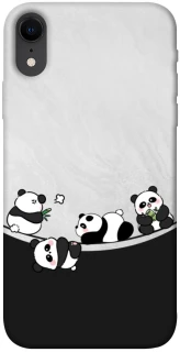 Чохол на Apple iPhone XR (6.1") Four pandas фото 1 з 1