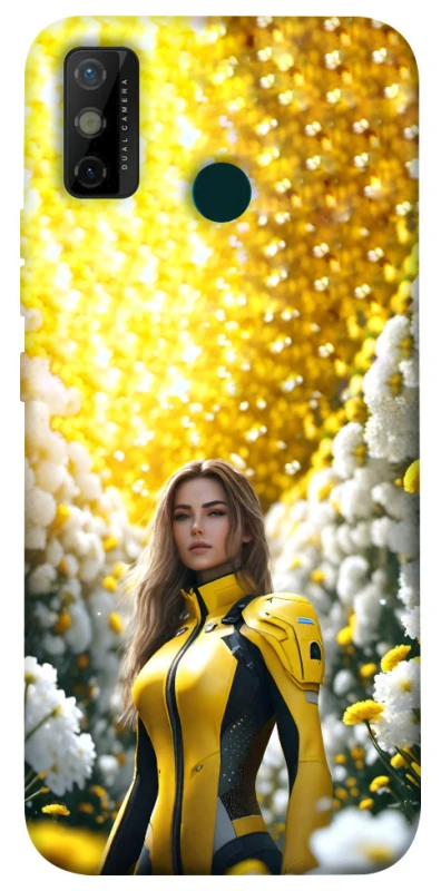 Чохол на TECNO Spark 6 Go Cyber space girl ver.2 фото 1 з 1