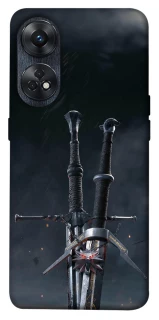 Чехол на Oppo Reno 8T 4G Мечи Ведьмака фото 1 из 1