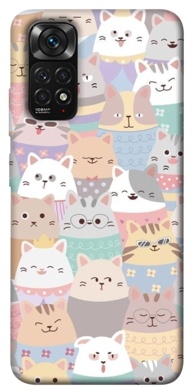 Чехол на Xiaomi Redmi Note 11 (Global) / Note 11S Funny Kittens ver.2 фото 1 из 1