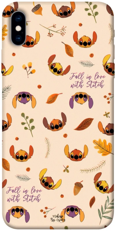 Чехол на Apple iPhone X (5.8") Fall in love with Stitch фото 1 из 1