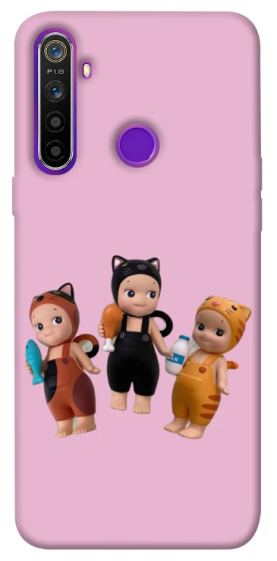 Чехол на Realme 5 Cat Cafe Trio фото 1 из 1