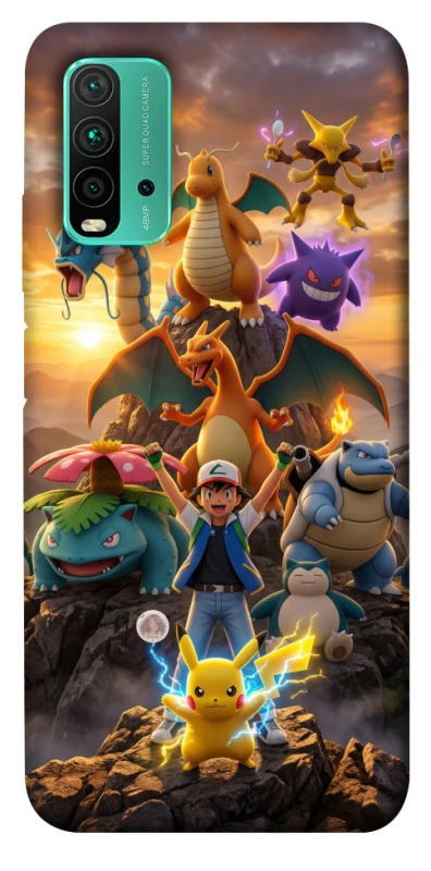 Чехол на Xiaomi Redmi Note 9 4G / Redmi 9 Power Pokemon фото 1 из 1