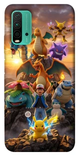 Чехол на Xiaomi Redmi Note 9 4G / Redmi 9 Power Pokemon фото 1 из 1