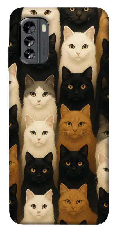 Чехол на Nokia G60 Colorful Cat Collage фото 1 из 1