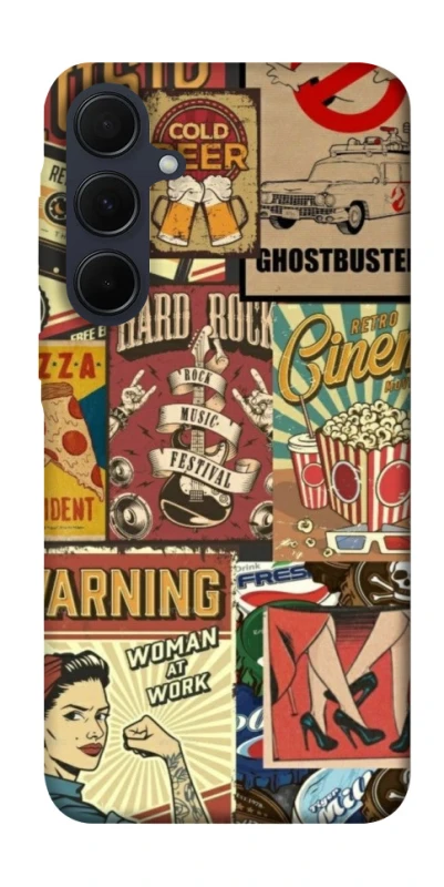 Чехол на Samsung Galaxy A35 Retro collage ver.2 фото 1 из 1