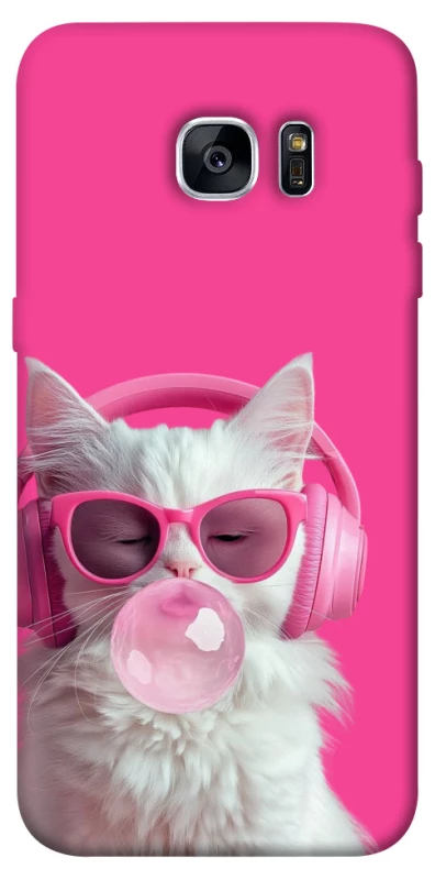 Чохол на Samsung G935F Galaxy S7 Edge Pink kitty фото 1 Чохол на Samsung G935F Galaxy S7 Edge Pink kitty фото 1 з 1