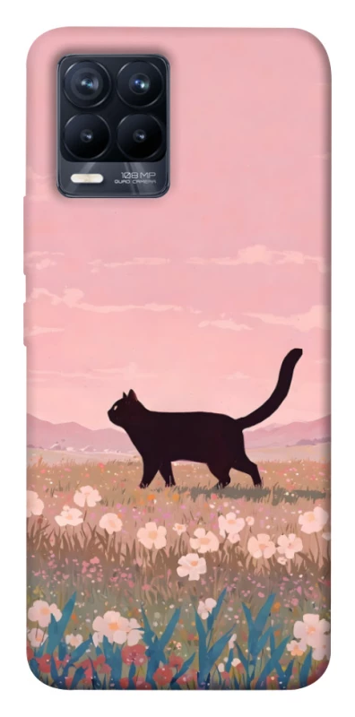 Чохол на Realme 8 cat on a field фото 1 з 1