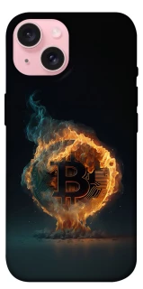 Чохол на Apple iPhone 15 (6.1") Fire Bitcoin фото 1 з 1