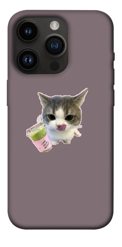 Чохол на Apple iPhone 14 Pro (6.1") cat matcha фото 1 з 1