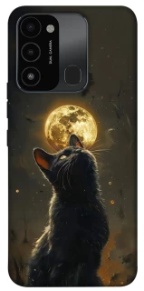 Чохол на TECNO Spark 8C Кіт під місяцем v2 фото 1 з 1