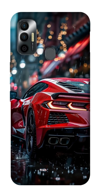 Чехол на TECNO Spark 7 Red sports car фото 1 из 1