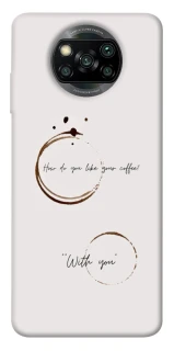 Чехол на Xiaomi Poco X3 NFC / Poco X3 Pro Coffee with you фото 1 из 1