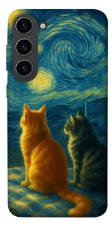 Чехол на Samsung Galaxy S23 Cats under the stars фото 1 из 1