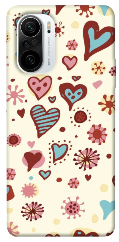 Чохол на Xiaomi Redmi K40 / K40 Pro / K40 Pro+ / Poco F3 Pretty hearts фото 1 з 1