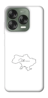 Чехол на ZTE Nubia V70 Design Ukraine map фото 1 из 1