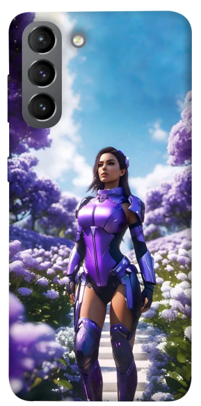 Чохол на Samsung Galaxy S21 Cyber space girl ver.4 фото 1 з 1