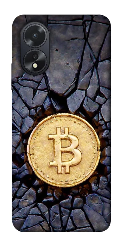 Чохол на Oppo A38 Bitcoin cracks фото 1 з 1