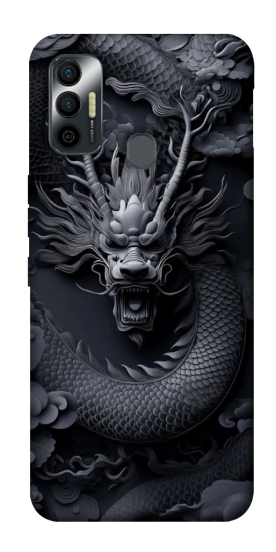 Чехол на TECNO Spark 7 black dragon фото 1 из 1