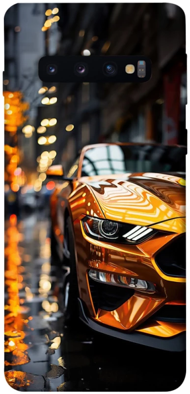 Чохол на Samsung Galaxy S10 Golden sports car фото 1 з 1