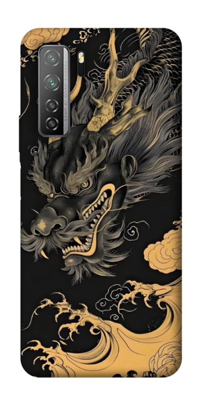 Чохол на Huawei Nova 7 SE gold dragon фото 1 з 1