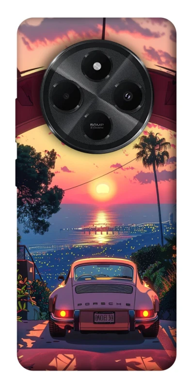 Чехол на Xiaomi Poco C75 Porsche at sunset фото 1 из 1