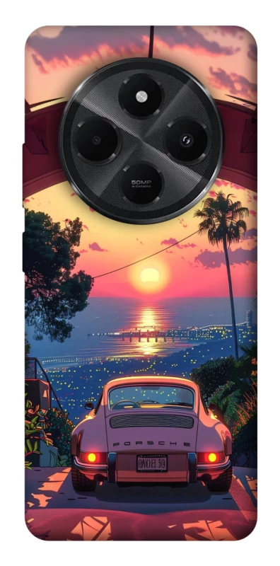 Чехол на Xiaomi Redmi A4 Porsche at sunset фото 1 из 1