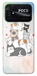 Чехол на Xiaomi Poco C40 Funny Pets ver.2 фото 1 из 1