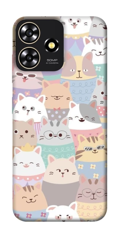 Чохол на ZTE Blade A73 4G Funny Kittens ver.2 фото 1 з 1