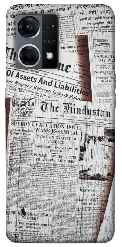 Чохол на Oppo Reno 7 4G Газети фото 1 з 1