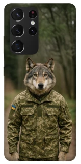 Чехол на Samsung Galaxy S21 Ultra Волк защитник фото 1 из 1