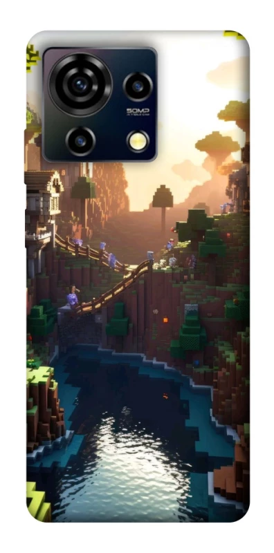 Чохол на ZTE Blade V50 Vita Minecraft sunset фото 1 з 1