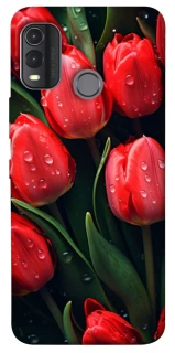 Чохол на Nokia G11 Plus Червоні тюльпани фото 1 з 1