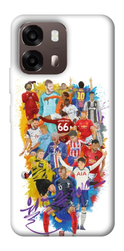 Чехол на Oppo A6 Football Abstract v2 фото 1 из 2