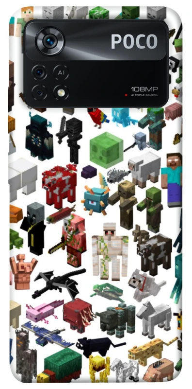 Чохол на Xiaomi Poco X4 Pro 5G Minecraft v4 фото 1 з 1