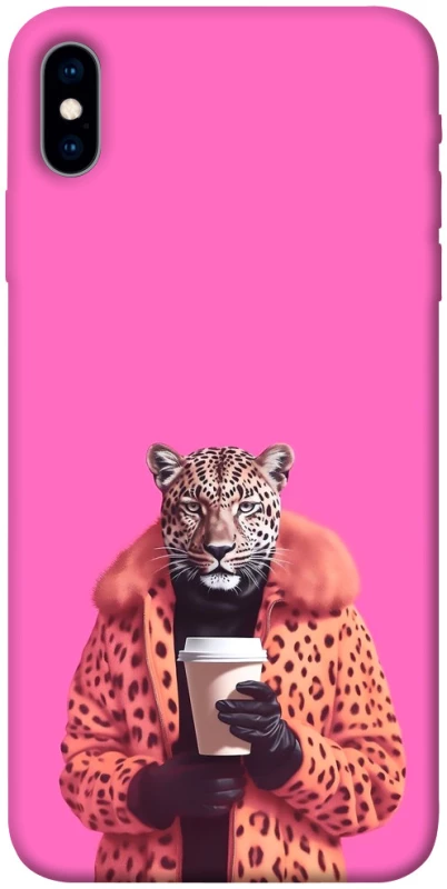 Чехол на Apple iPhone X (5.8") Леопард с кофе фото 1 из 1