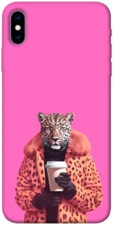 Чехол на Apple iPhone X (5.8") Леопард с кофе фото 1 из 1