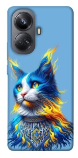 Чехол на Realme 10 Pro+ Кот патриот фото 1 из 1