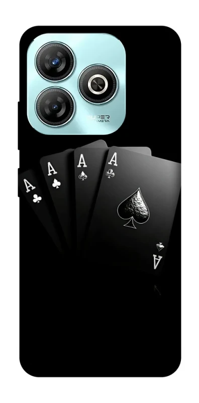 Чохол на ZTE Blade A75 4G Black Cards фото 1 з 1