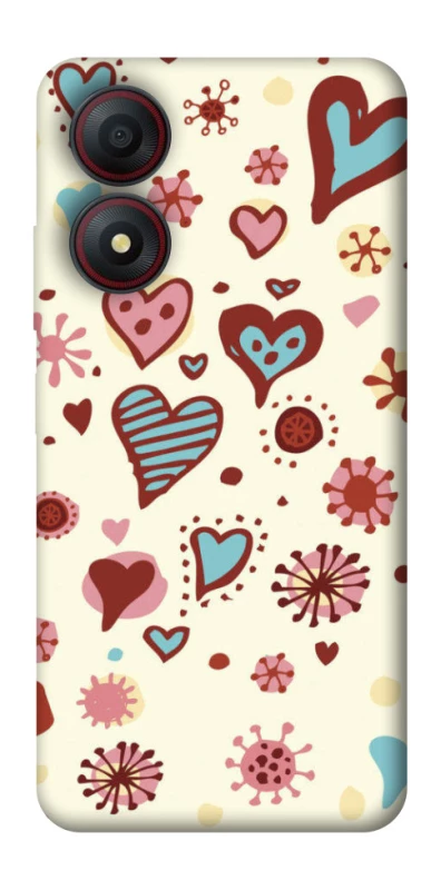 Чохол на ZTE Blade A34 4G Pretty hearts фото 1 з 1