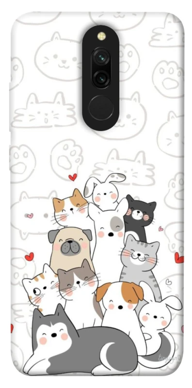 Чохол на Xiaomi Redmi 8 Funny Pets фото 1 з 1