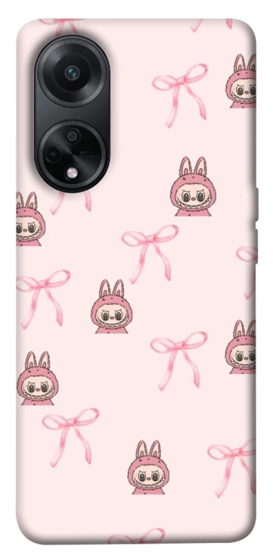 Чохол на Oppo A98 Pink bows and Labubus фото 1 з 1