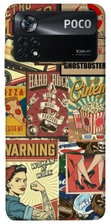 Чохол на Xiaomi Poco X4 Pro 5G Retro collage ver.2 фото 1 з 1